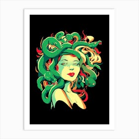 Be Careful Medusa Has Her Eyes On You And It Could Turn Your Heart To Stone Art Print