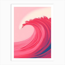 Pink Wave Art Print