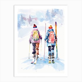 Zell Am See   Kaprun   Austria, Ski Resort Illustration 3 Art Print
