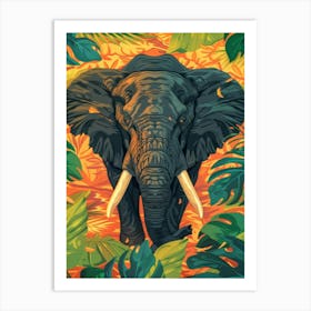 Elephant In The Jungle 1 Art Print