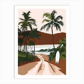 Road To The Beach Art Print