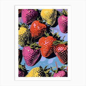 Strawberry Pattern Art Print