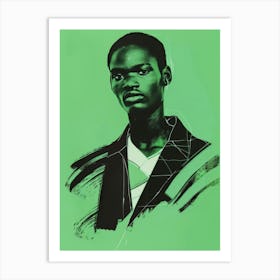 Portrait Of A Young African Man Art Print