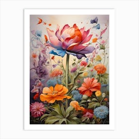 Lotus Flower Art Print