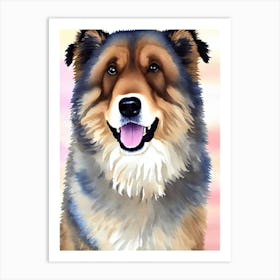 Chow Chow 3 Watercolour Dog Art Print