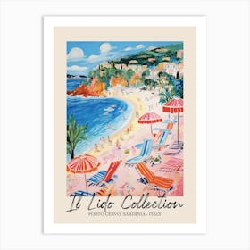 Porto Cervo, Sardinia   Italy Il Lido Collection Beach Club Poster 4 Art Print