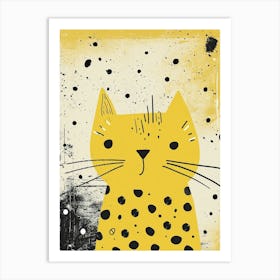 Yellow Cat 2 Art Print