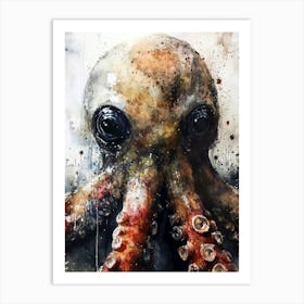 Big Octopus ocean life Affiche