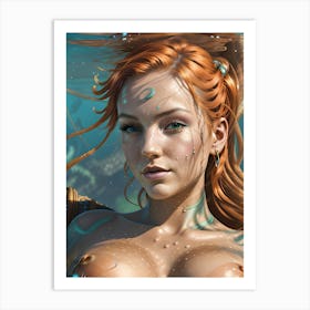 Mermaid-Reimagined 8 Art Print