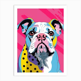 Pop Art Bulldog Art Print