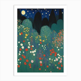 Night In The Garden Art Print