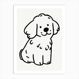 Dachshund Cute Dog Illustration Art Print