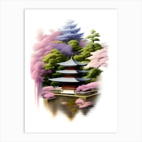 Asian Pagoda Art Print