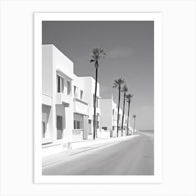Djerba, Tunisia, Black And White Photography 1 Art Print