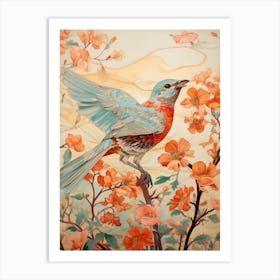 Sparrow 2 Detailed Bird Painting Art Print