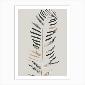 Bracken Fern Wildflower Simplicity Art Print