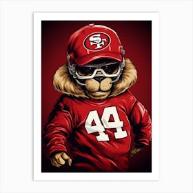 A San Francisco 49ers Lion 02 Art Print