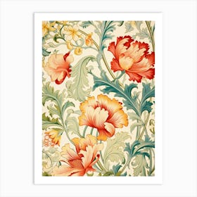 Floral Wallpaper 85 Art Print