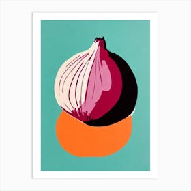 Onion 2 Bold Graphic vegetable Art Print