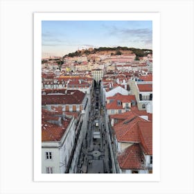 Lisbon At Sunset Art Print