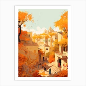 Baghdad In Autumn Fall Travel Art 2 Art Print