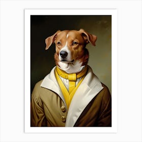 Dog In A Suit Art Print