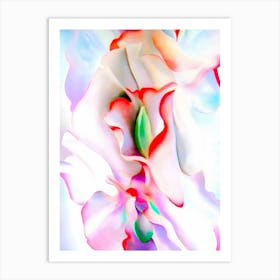 Georgia O'Keeffe - pink sweet peas Art Print