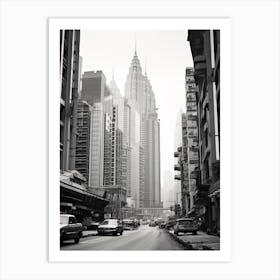 Kuala Lumpur, Malaysia, Black And White Old Photo 2 Art Print