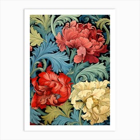 Wallpaper Floral Pattern 3 Art Print