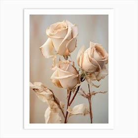 Boho Dried Flowers Rose 9 Art Print