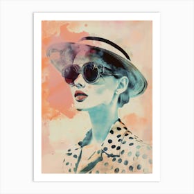 Polka Dot Hat 1 Art Print