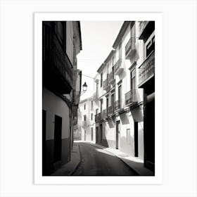 Granada, Spain, Black And White Photography 2 Art Print