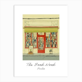 Berlin The Book Nook Pastel Colours 2 Poster Art Print
