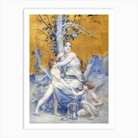 Allegory of Time by Luc Olivier Merson (1896) Art Print