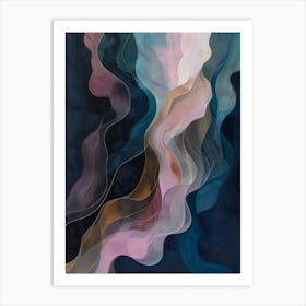 Abstract Wave Painting Art Print