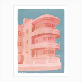 Bauhaus Pink Art Print