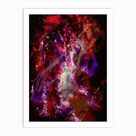 Galaxy cloud abstract Painting Art Print