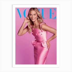 Vogue Cover of Margot Robbie Art Print