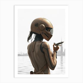 Futuristic Woman Art Print