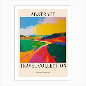 Abstract Travel Collection Poster Bosnia Herzegovina 1 Art Print