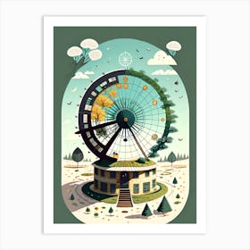 Ferris Wheel 10 Art Print