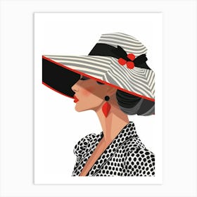 Woman In A Hat 89 Art Print