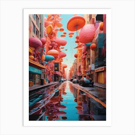 City Of Balloons Art Print