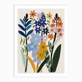 Painted Florals Hyacinth 2 Art Print