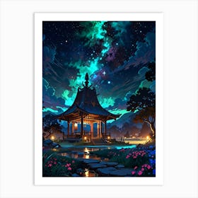 Asian Pagoda 1 Art Print