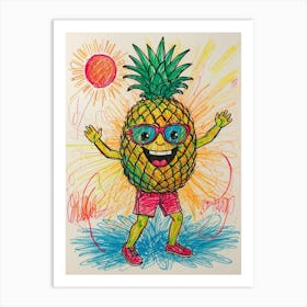 Pineapple 2 Art Print