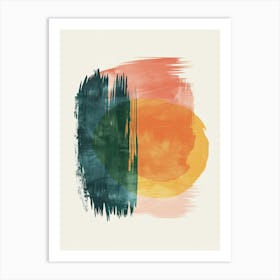 Abstract Horizons Mid Century Style Art Print