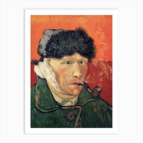 Van Gogh - Portrait Of A Man Smoking A Pipe Art Print