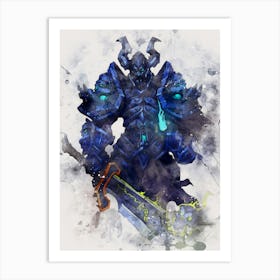 Darion Mograine World Of Warcraft Art Print