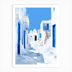 Street In Mykonos Art Print